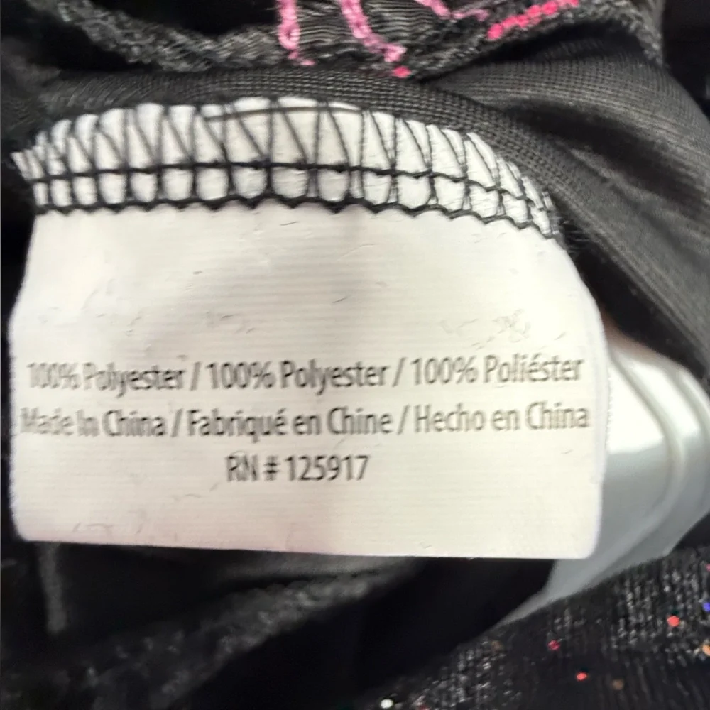 NWT FabDog Diva Velour Joggers Black & Pink Glitter Tracksuit M Fab Dog Dogs